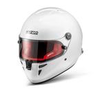 The white and red Sparco Stealth RF Racing Helmet - SA2025 / FIA8859 from Sparco.