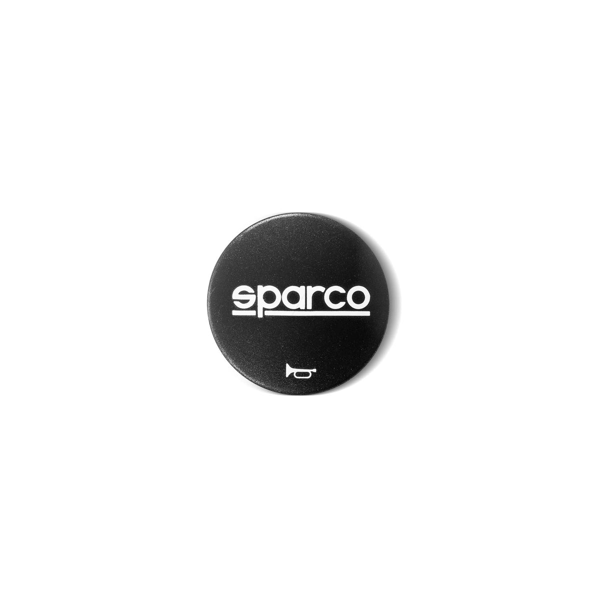 The black Sparco Steering Wheel Horn Delete Plate.