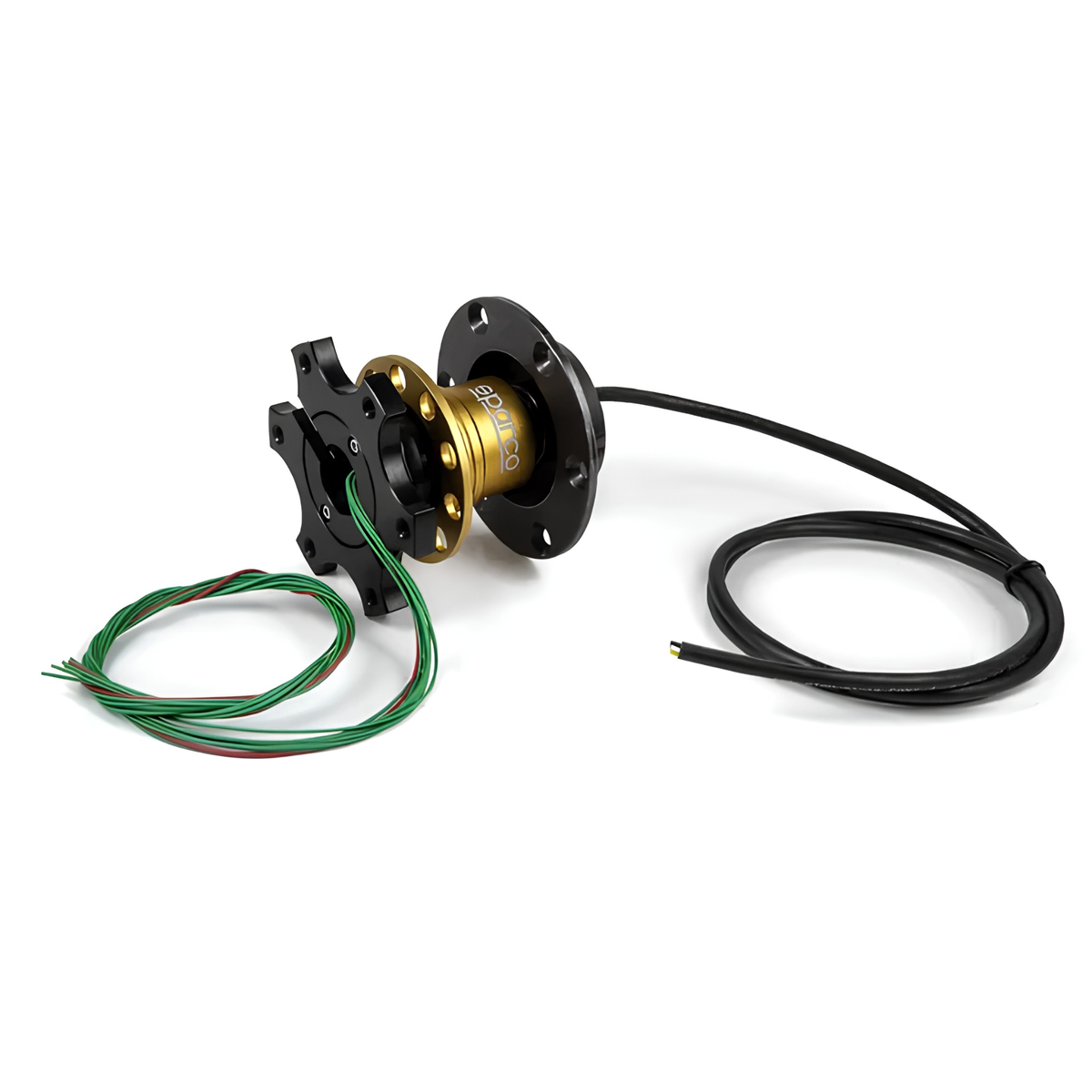 The bolt-on, pre-wired Sparco Steering Wheel Quick Release.