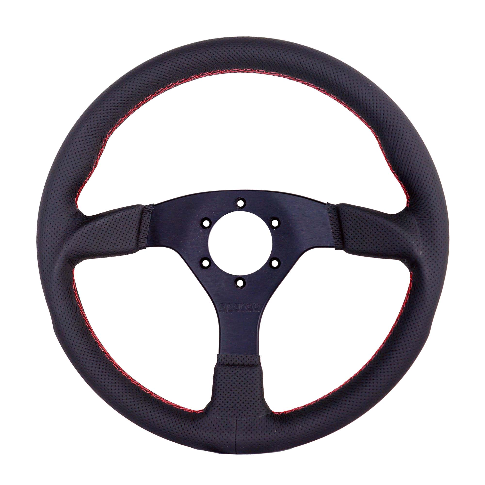 The black and red Sparco Strada Steering Wheel.