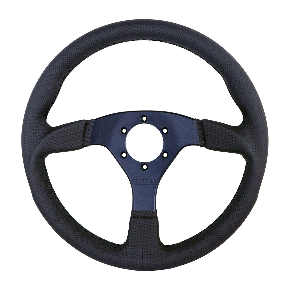 The black Sparco Strada Steering Wheel.