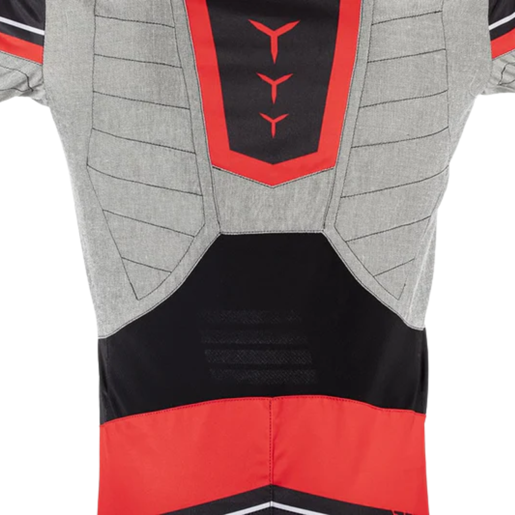The lower back of the black and red Sparco Superleggera-K Kart Racing Suit. all-groups