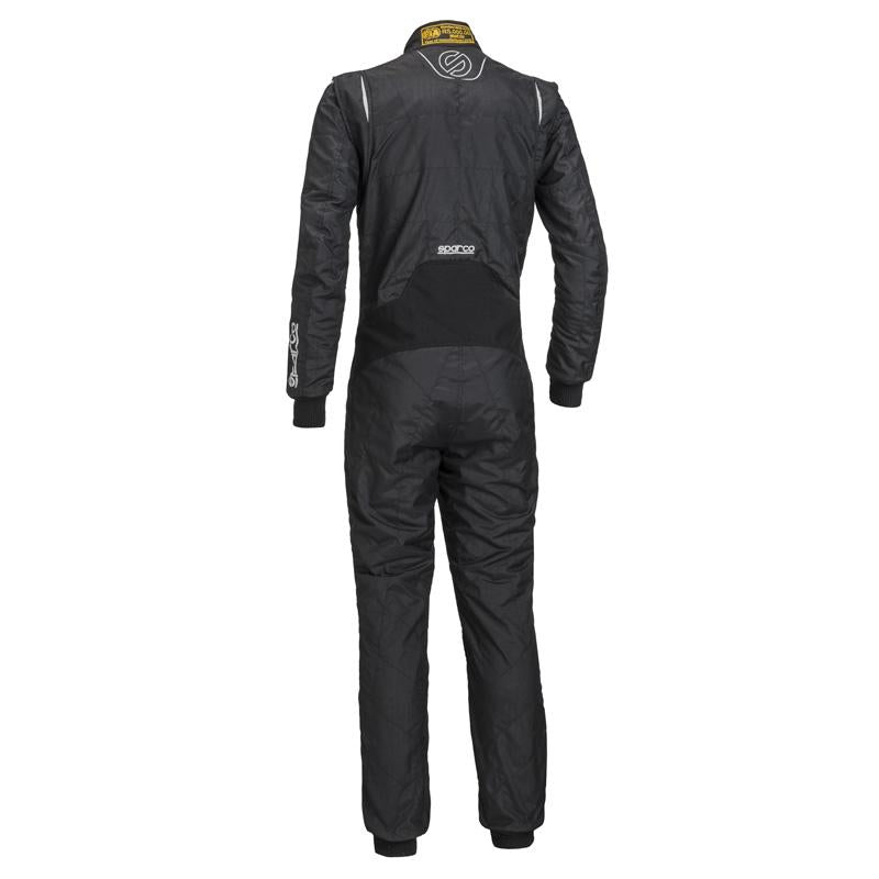 The back of the black Sparco Superleggera RS-9.1 Racing Suit.