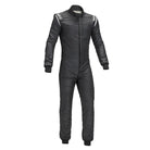 The front of the black Sparco Superleggera RS-9.1 Racing Suit.