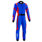 The blue and red Sparco Thunder Advanced Kart Racing Suit from Sparco.