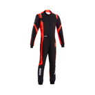 The black and red Sparco Thunder Advanced Youth Kart Racing Suit from Sparco.