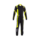 The black and yellow Sparco Thunder Advanced Youth Kart Racing Suit from Sparco.