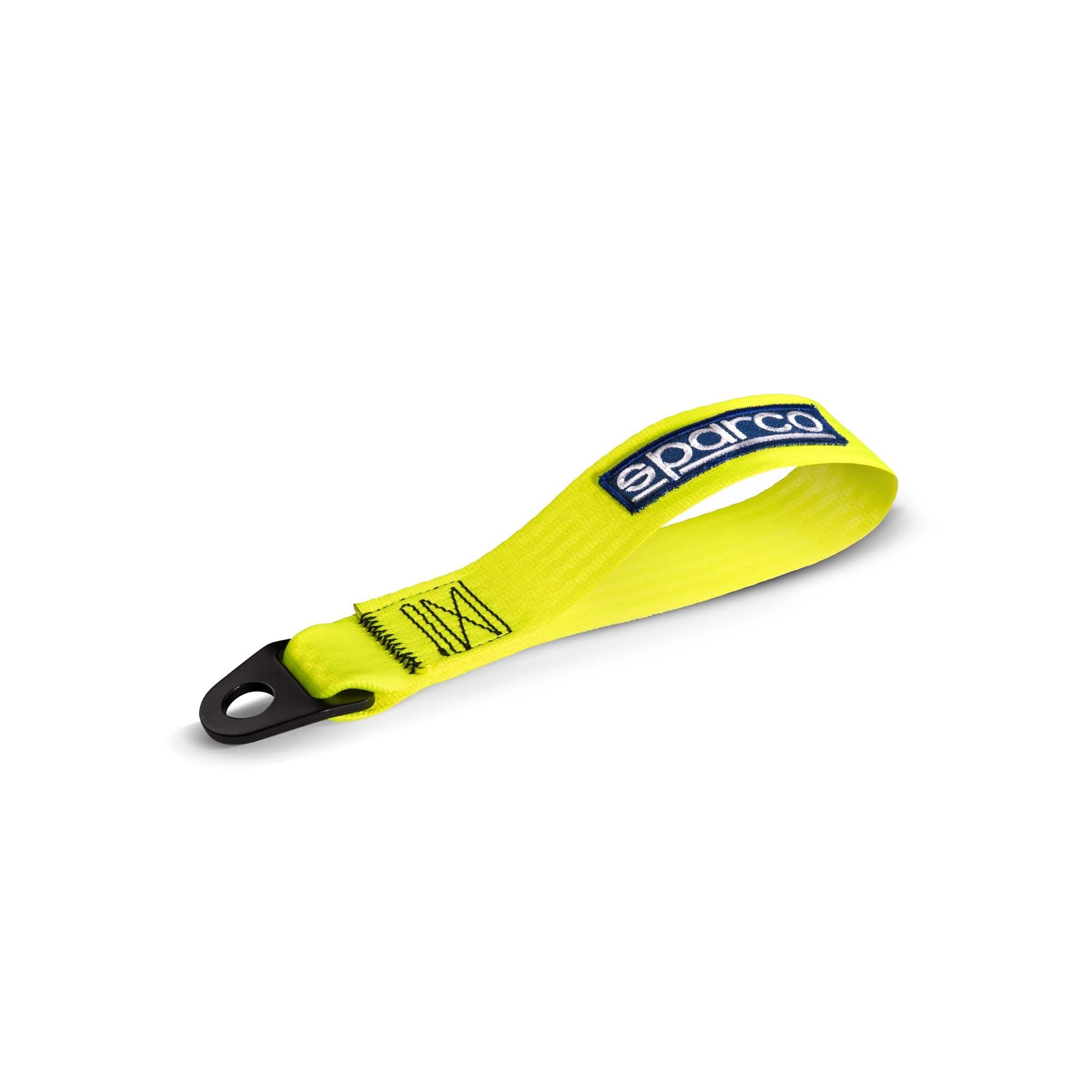 The yellow Sparco Tow Strap.