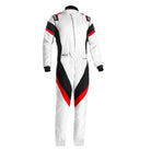 The white and red boot cut Sparco Victory 3.0 Racing Suit.