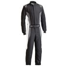 The black and gray Sparco Victory Pro Boot-Cut Racing Suit.