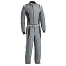 The gray and black Sparco Victory Pro Boot-Cut Racing Suit.