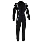 The black and white Sparco X-Light K Kart Racing Suit.