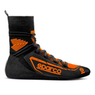 The black and orange Sparco X-Light+ Racing Shoes.