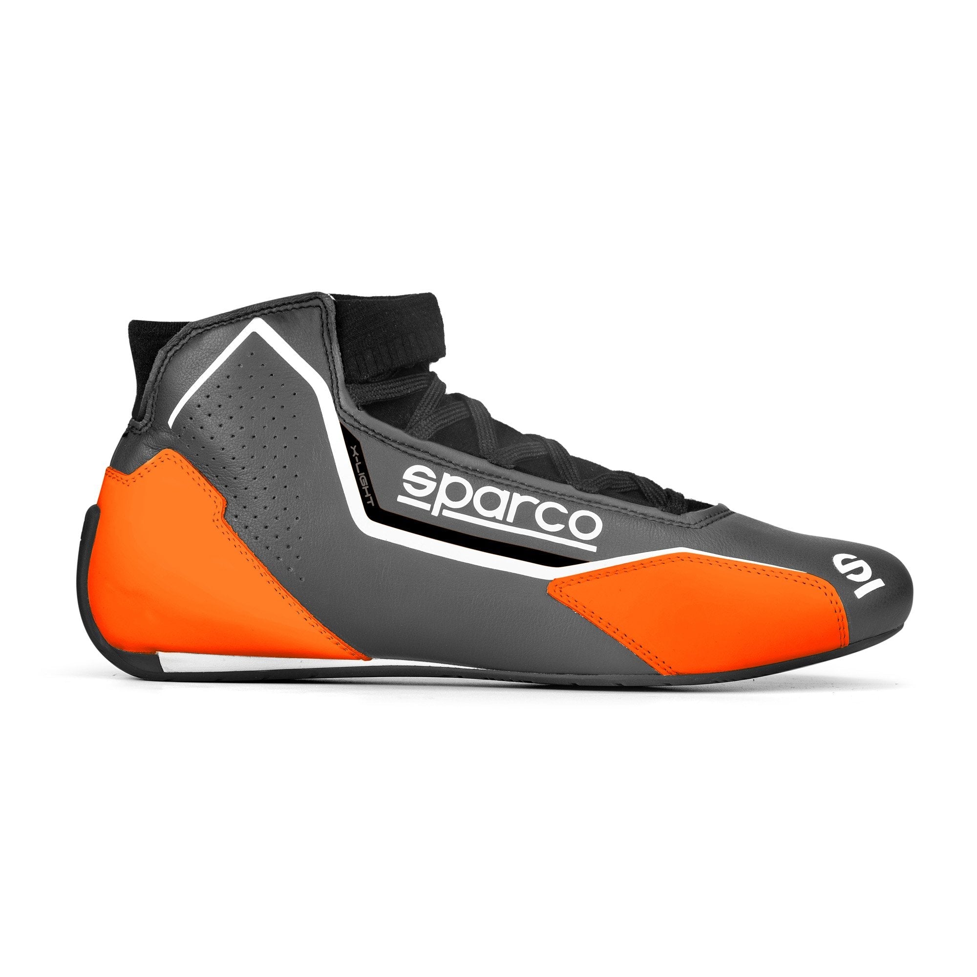 The grey and orange Sparco X-Light Racing Shoes.