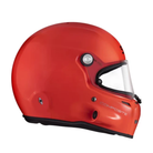 The left side of the orange SA2020 and FIA 8859 2020 approved Stilo ST5 GT Offshore Racing Helmet.