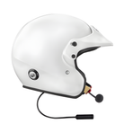 The left side of the white Stilo Venti Sport Plus SA2020/FIA8859 Helmet.