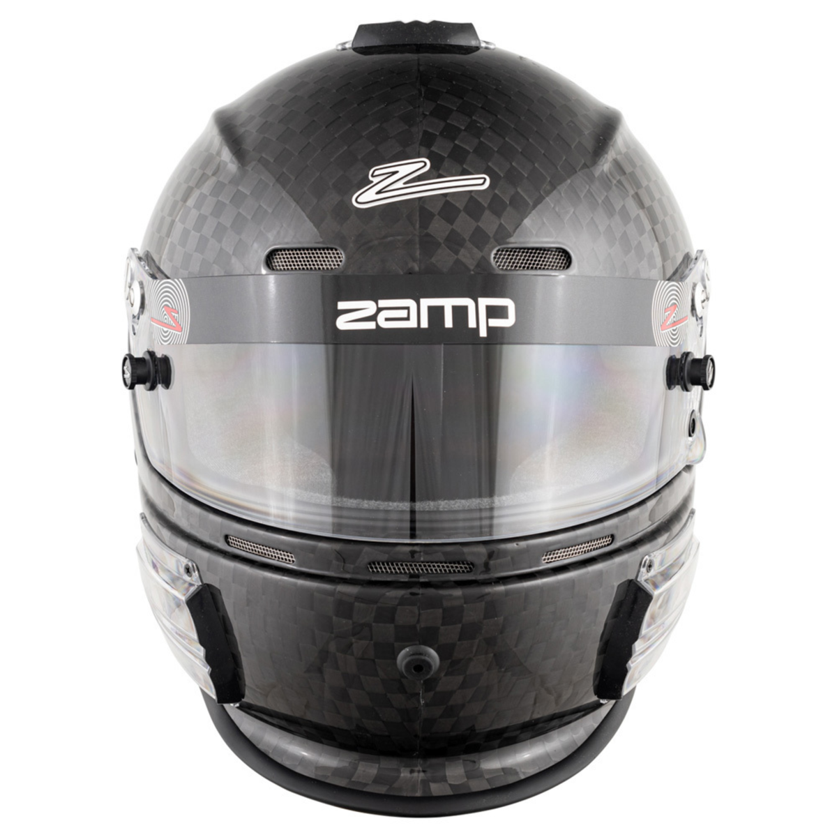The front of the SA2025 Zamp Racing RZ-66C Racing Helmet.