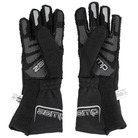 The black SFI 3.3/5 rated Zamp Racing ZR-70 Performance Race Gloves with the thumbs tucked in.
