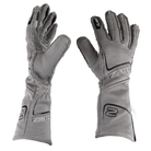 The gray SFI 3.3/5 rated Zamp Racing ZR-70 Performance Race Gloves showing the back and the side.