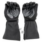 The palms of the black SFI 3.3/20 rated Zamp Racing ZR-Drag Gloves.