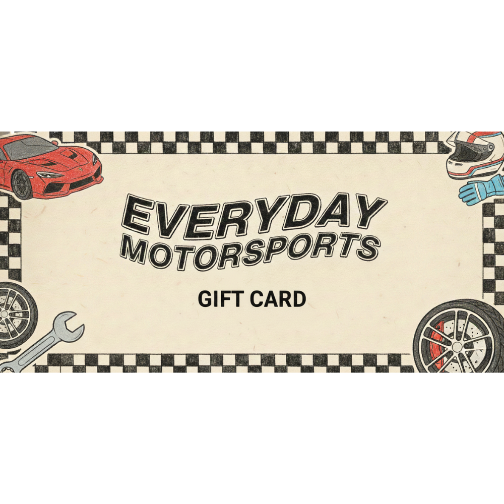 The Everyday Motorsports Gift Card design.