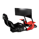 The Sparco Evolve GP Gaming Cockpit from Sparco from the back with a monitor. Monitor is not included.