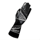 The back of the black and gray Sparco K-Arrow+ Karting Gloves from Sparco.