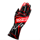 The back of the black and red Sparco K-Rookie Karting Gloves from Sparco.