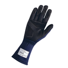 The front of the navy Sparco Land Classic Racing Gloves from Sparco showing the palm.