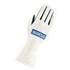 The back of the white Sparco Land Classic Racing Gloves from Sparco.