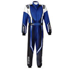 The blue and white Sparco Prime K Advanced Youth Kart Racing Suit from Sparco.