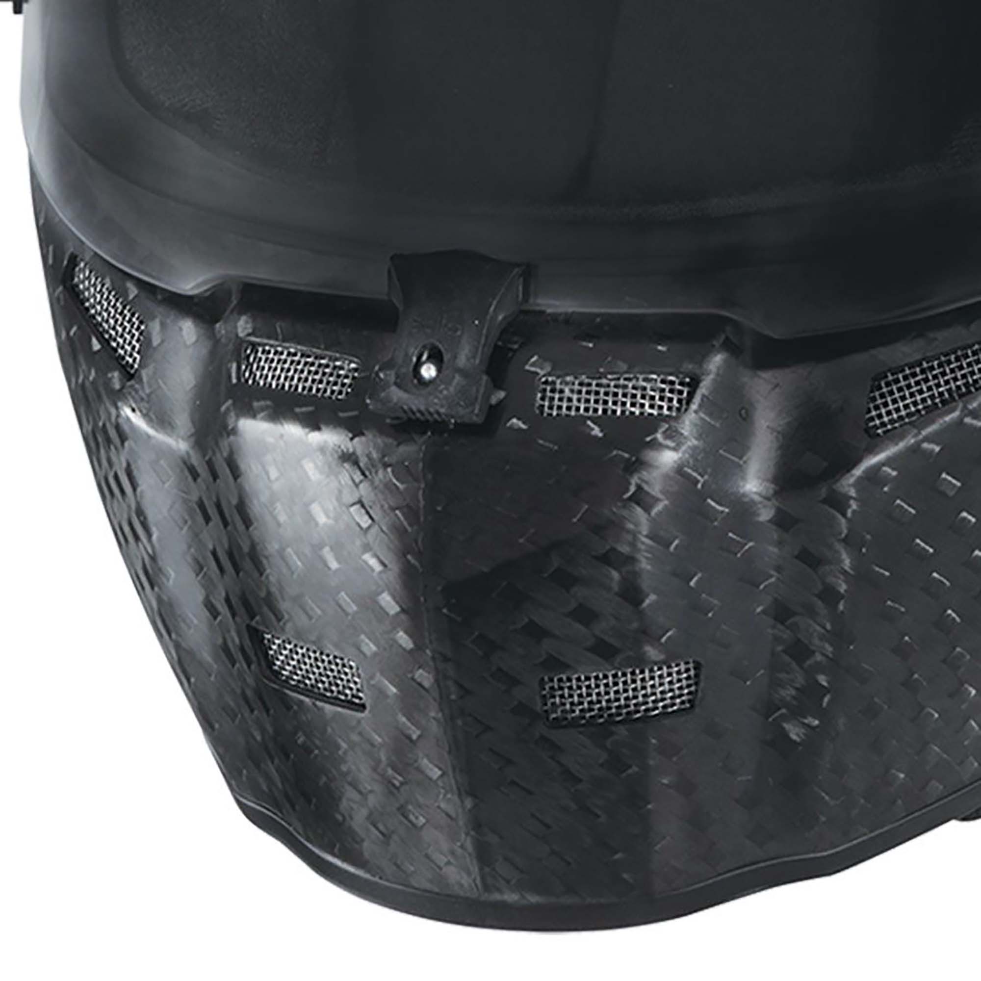 The chin ventilation of the Stilo ST5 FN Zero FIA8860-2018 Helmet.