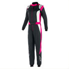 The front of the black, purple and white Alpinestars Stella GP Pro Comp v2 Womens Racing Suit from Alpinestars.