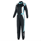 The front of the black, turquoise and white Alpinestars Stella GP Pro Comp v2 Womens Racing Suit from Alpinestars.