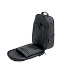 The black Bell Backpack from Bell open.