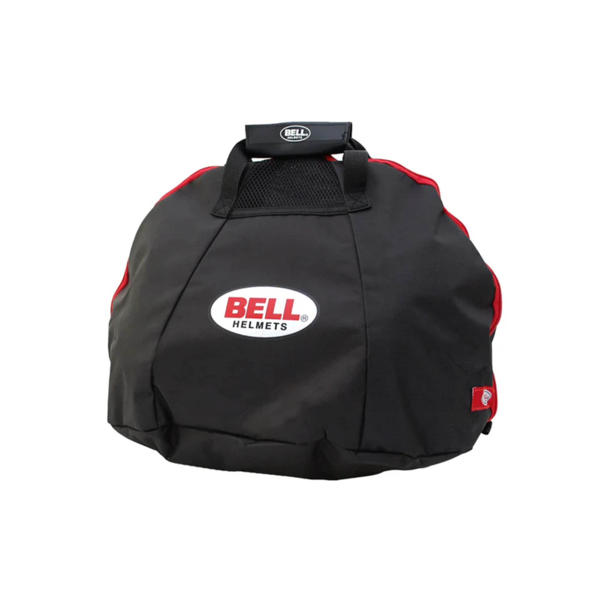 The black and red Bell Fleece Helmet Bag from Bell.