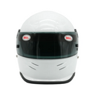 The white Bell K.1 Signature Mini Helmet from Bell from the front.