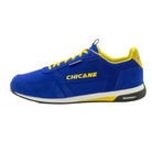 The blue Chicane Sebring Shoes from Chicane with yellow accents from the side.