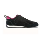 The black Chicane Speedster Women's Shoes from Chicane with pink accents from the alternate side.