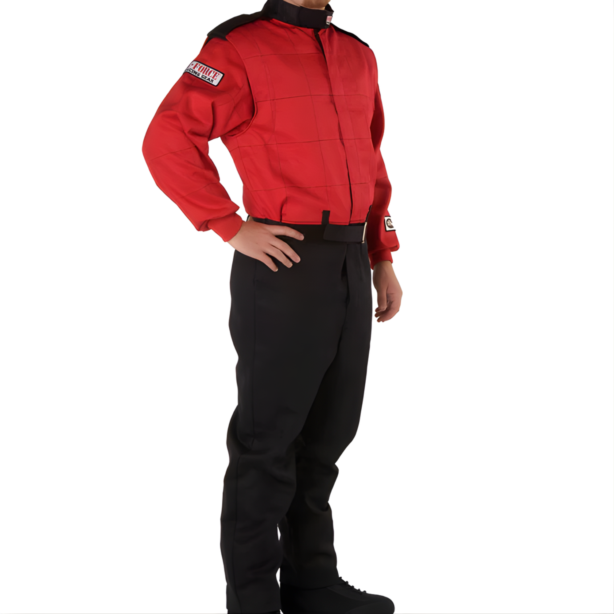 The red and black G-Force GF525 Racing Suit from G-Force.