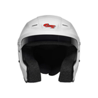 The white G-Force Nova Open Face SA2020 Helmet from G-Force from the front.
