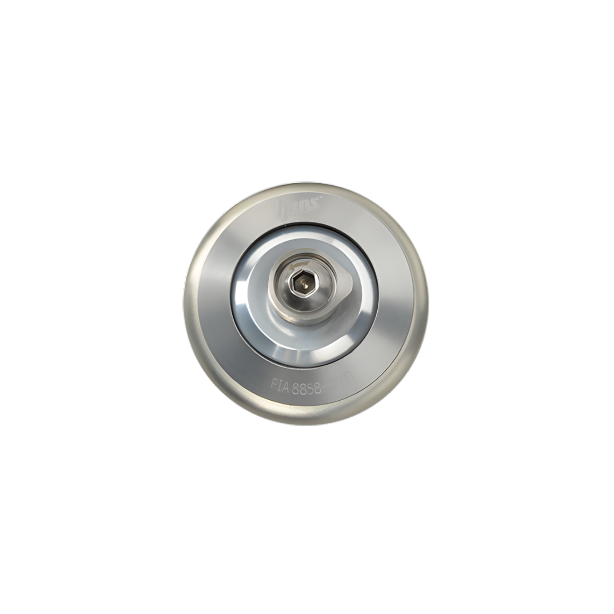 The silver Hans Pro Post Anchor Set - For M6 Threaded Helmets from HANS.