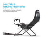 The Playseat Challenge Black ActiFit from Playseat highlighting the multiple racing positions with more information.
