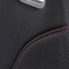 The Playseat Challenge Black ActiFit from Playseat close up showing the stitching.