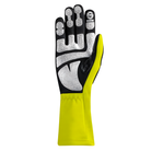 The palm of the yellow Sparco R-Tide Meca FIA Crew Gloves from Sparco.