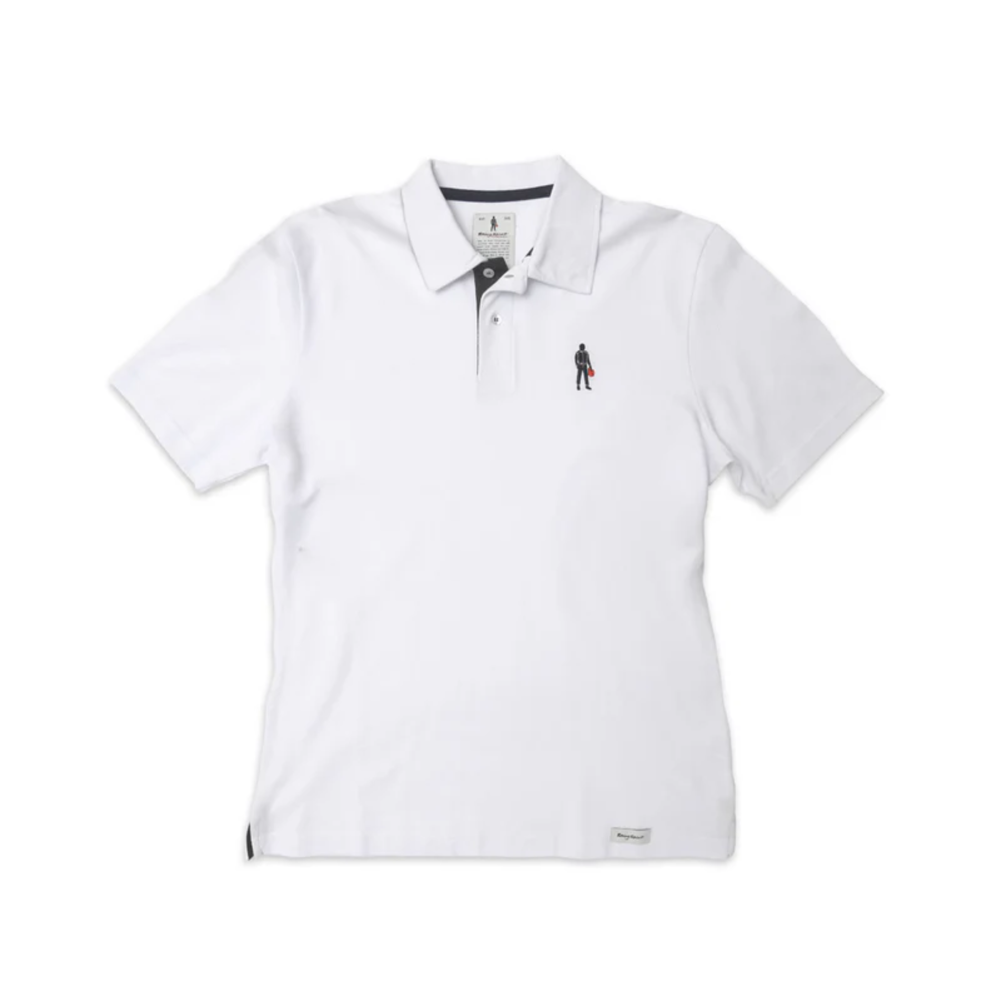The white Racing Spirit Icon Polo Shirt from Racing Spirit (OMP).