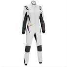 The front of the white Sabelt Hero Superlight TS-10 Ladies Racing Suit from Sabelt.