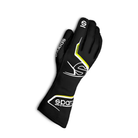 The black and yellow Sparco Arrow Youth Racing Gloves from Sparco.