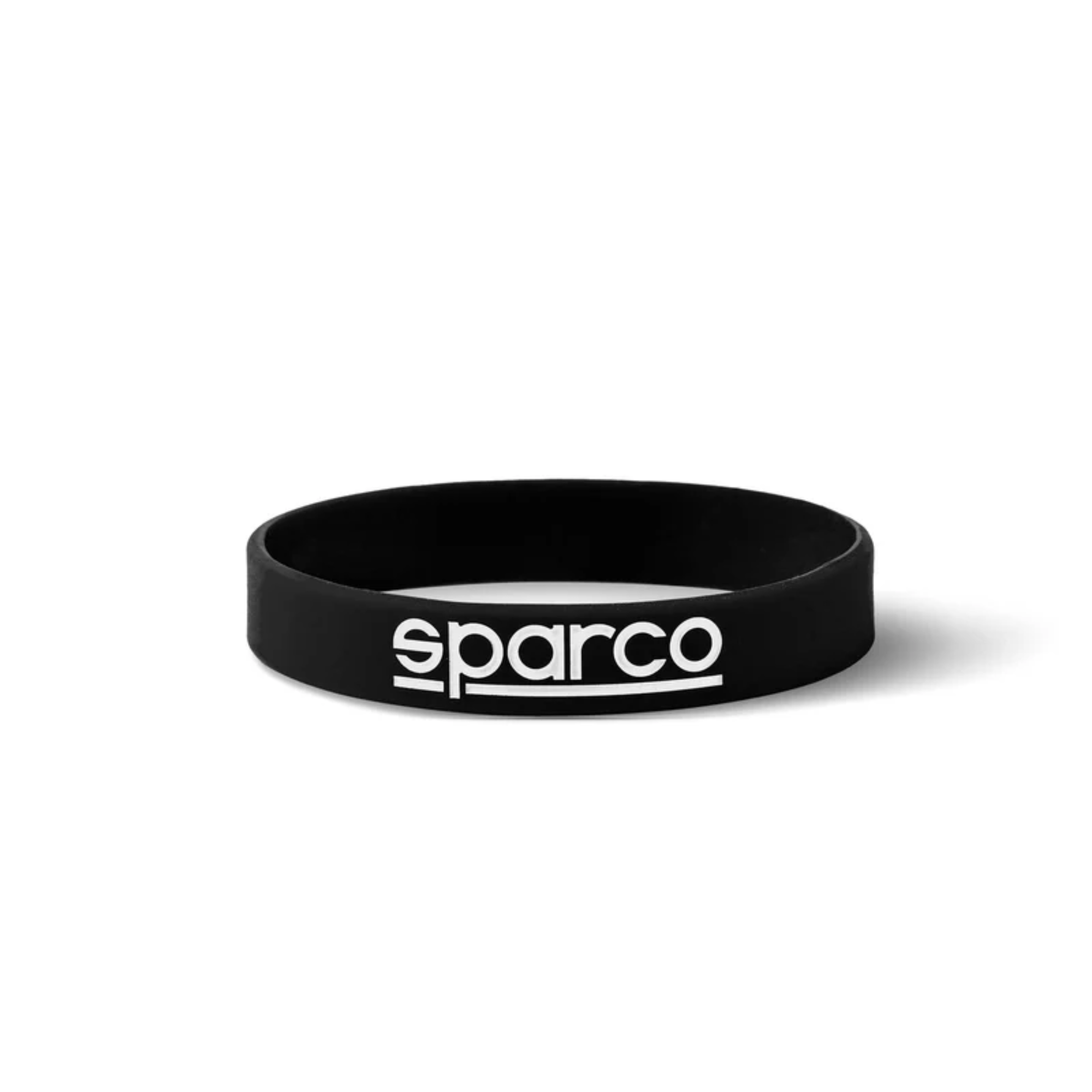 The black Sparco Bracelet silicone wristband from Sparco.