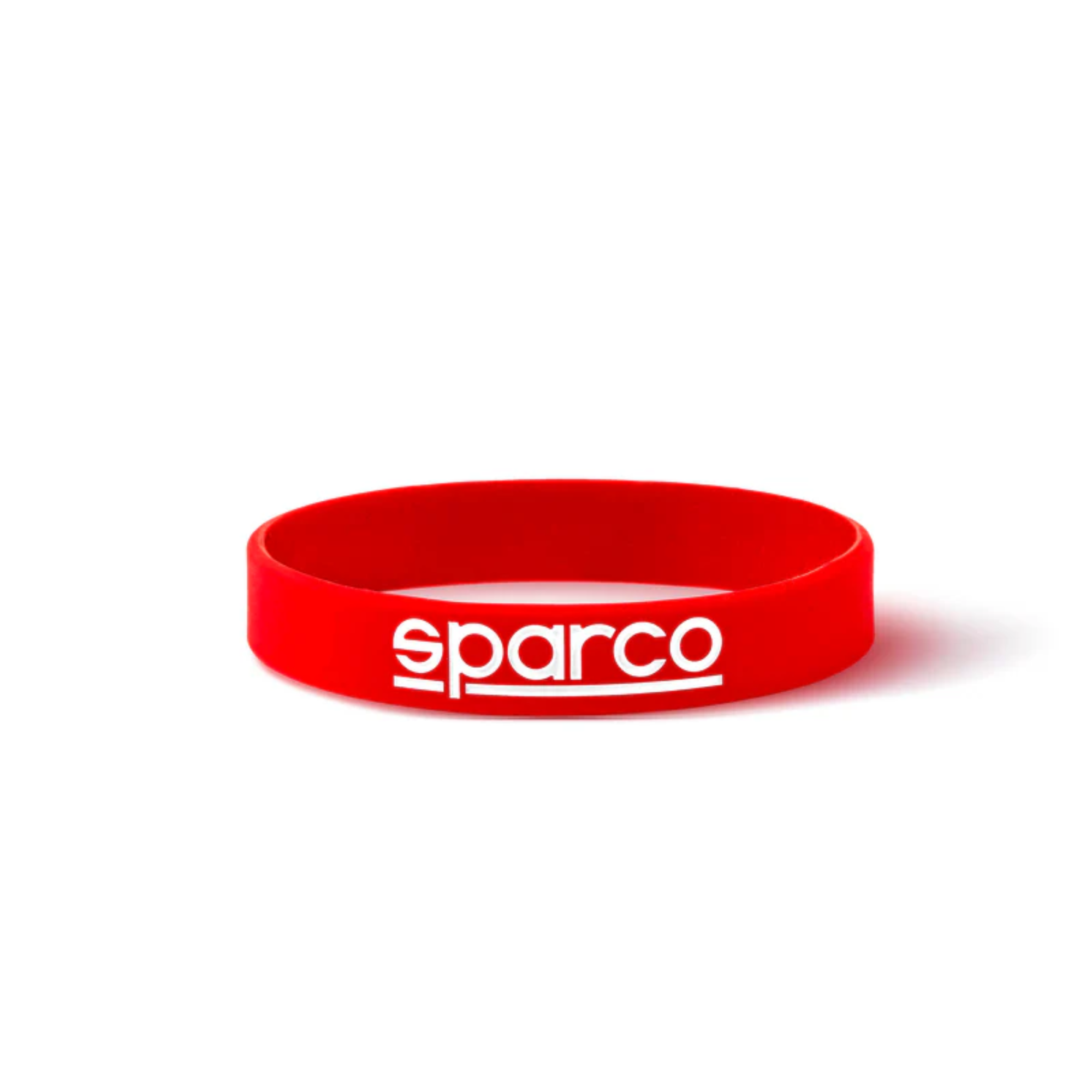 The red Sparco Bracelet silicone wristband from Sparco.